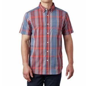 2/49$ Men’s COLUMBIA Rapid Rivers II Short Sleeve PLAID Shirt size small‎
